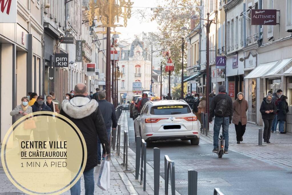 Le Petit Martial - Coeur De Ville,Refait A Neuf,Tout Equipe, Parking Chateauroux Bagian luar foto